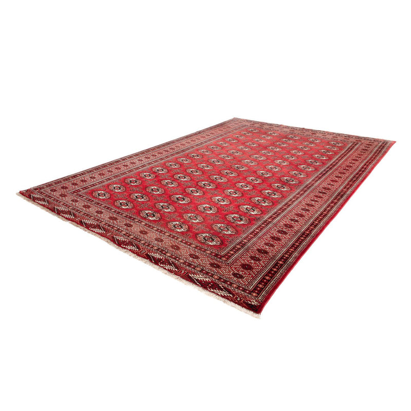 Alfombra Turkaman - 368 x 248 cm - rojo oscuro