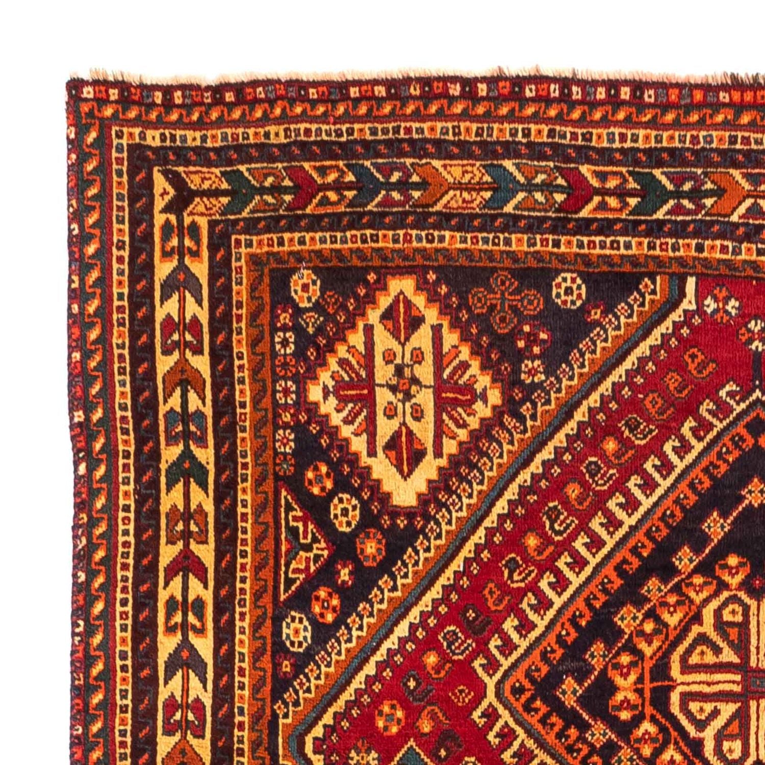 Alfombra persa - Nómada - 271 x 152 cm - rojo oscuro