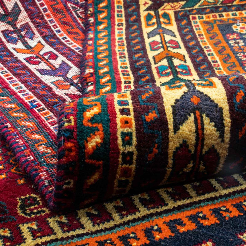 Alfombra persa - Nómada - 271 x 152 cm - rojo oscuro