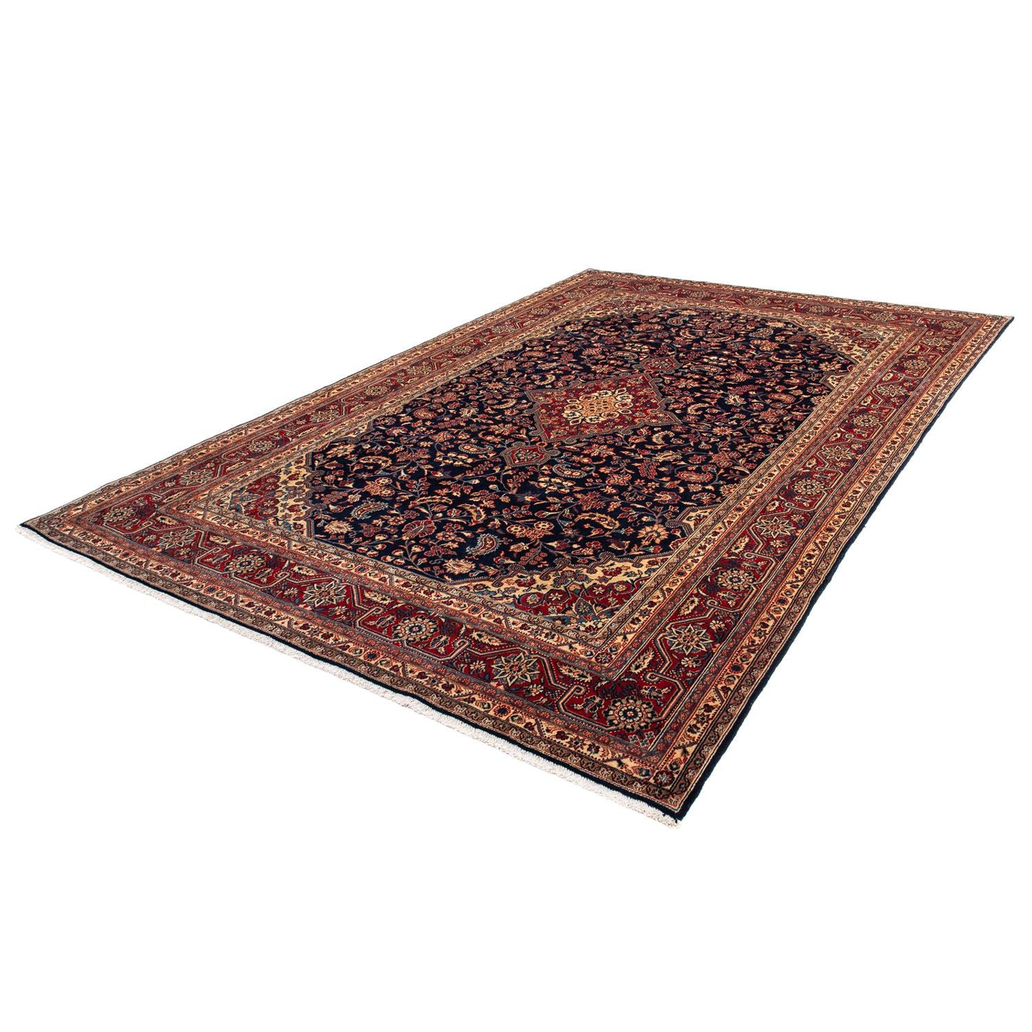 Alfombra persa - Nómada - 310 x 207 cm - azul oscuro