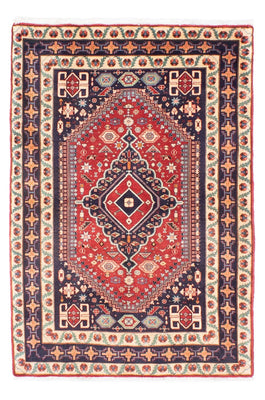 Alfombra persa - Nómada - 180 x 122 cm - rojo oscuro
