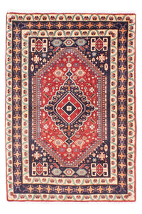 Alfombra persa - Nómada - 180 x 122 cm - rojo oscuro