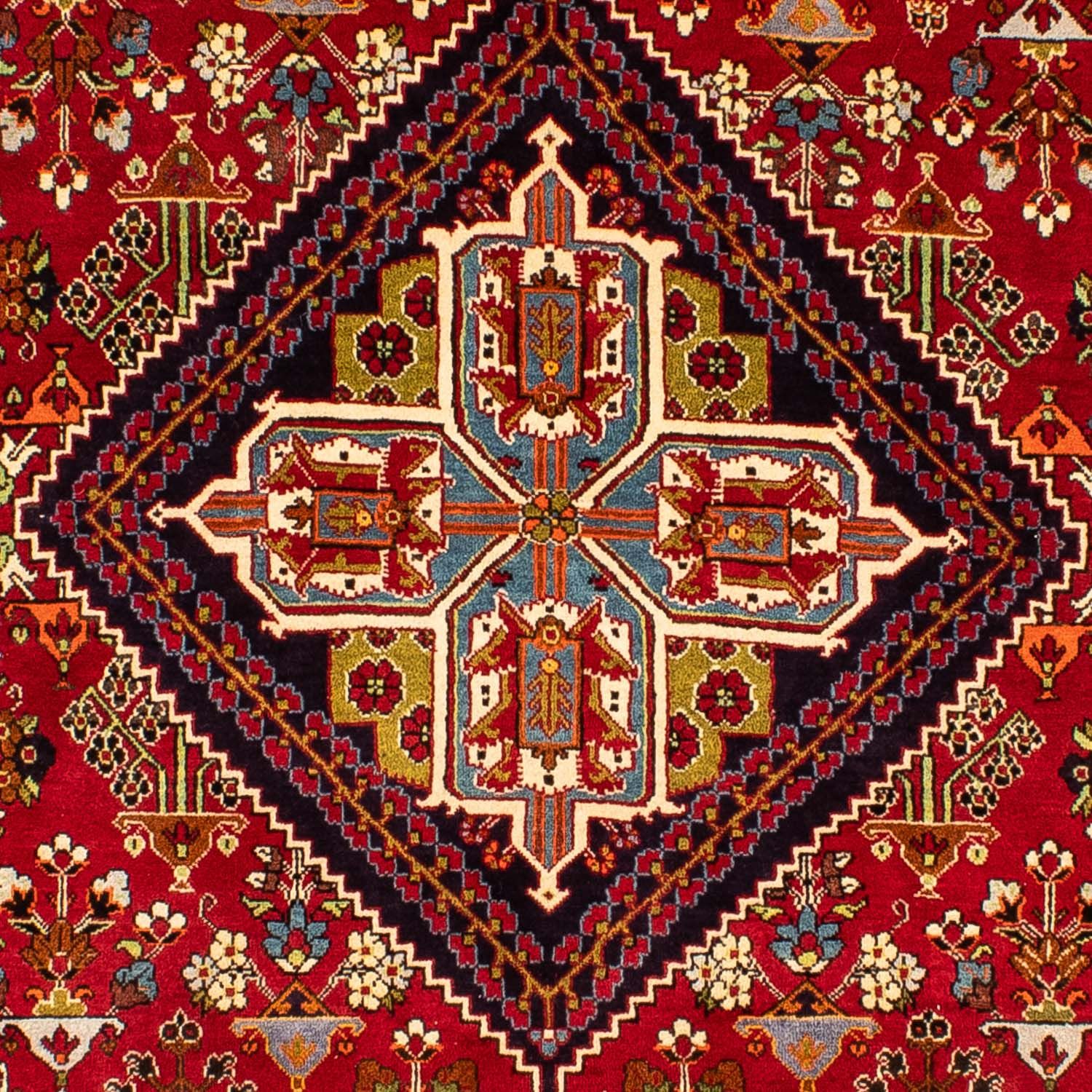 Alfombra persa - Nómada - 323 x 203 cm - rojo oscuro