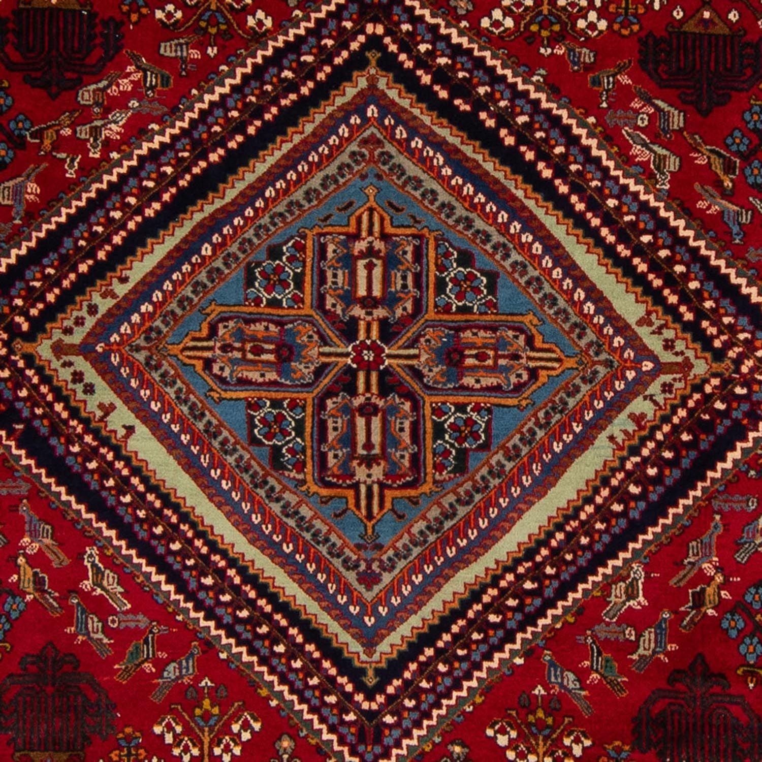 Alfombra persa - Nómada - 324 x 235 cm - rojo oscuro