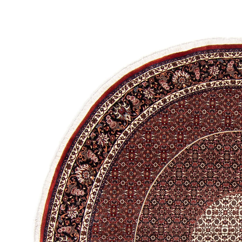 Alfombra persa - Bidjar redondo  - 247 x 247 cm - rojo oscuro