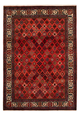Alfombra persa - Nómada - 302 x 210 cm - rojo oscuro