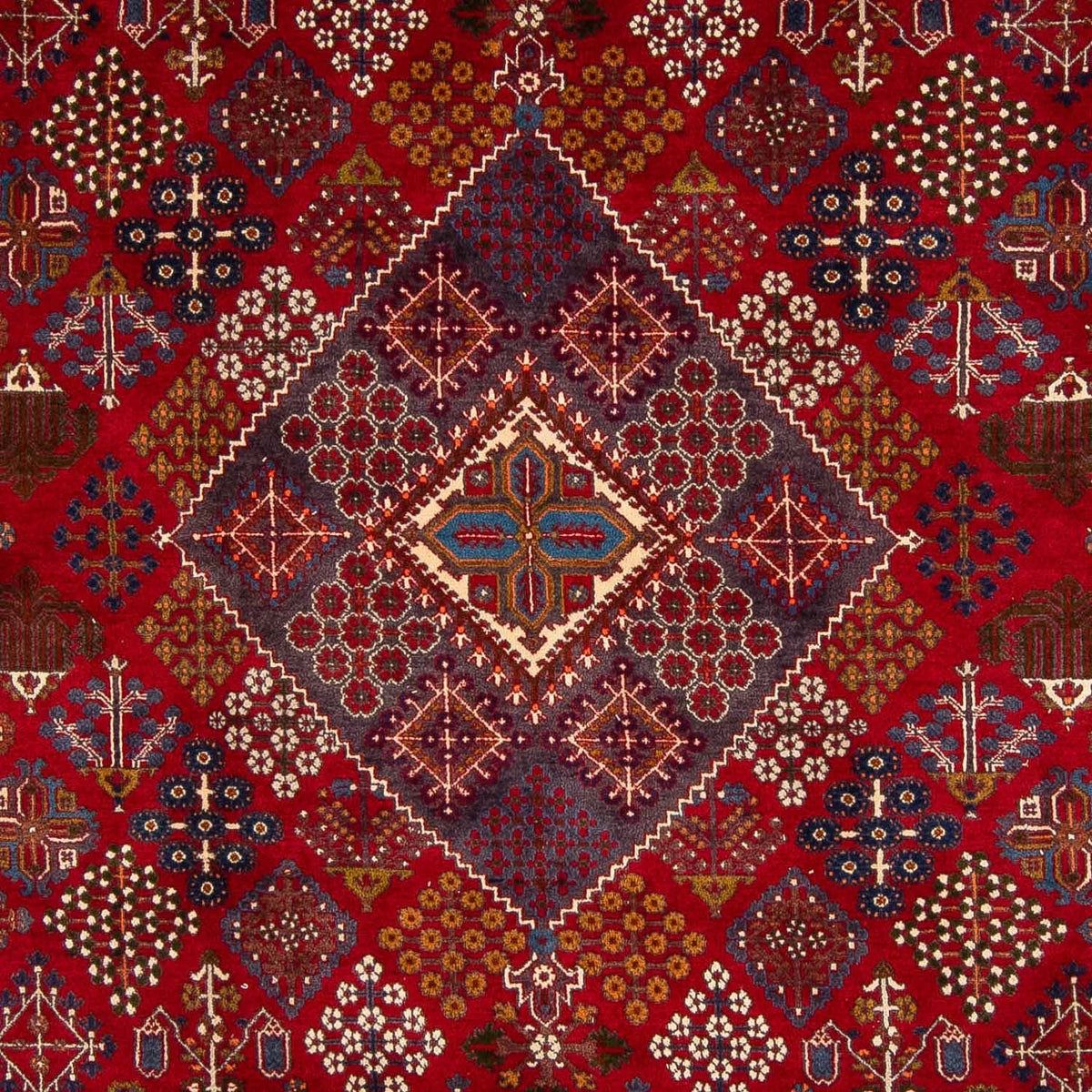 Alfombra persa - Nómada - 370 x 260 cm - rojo oscuro