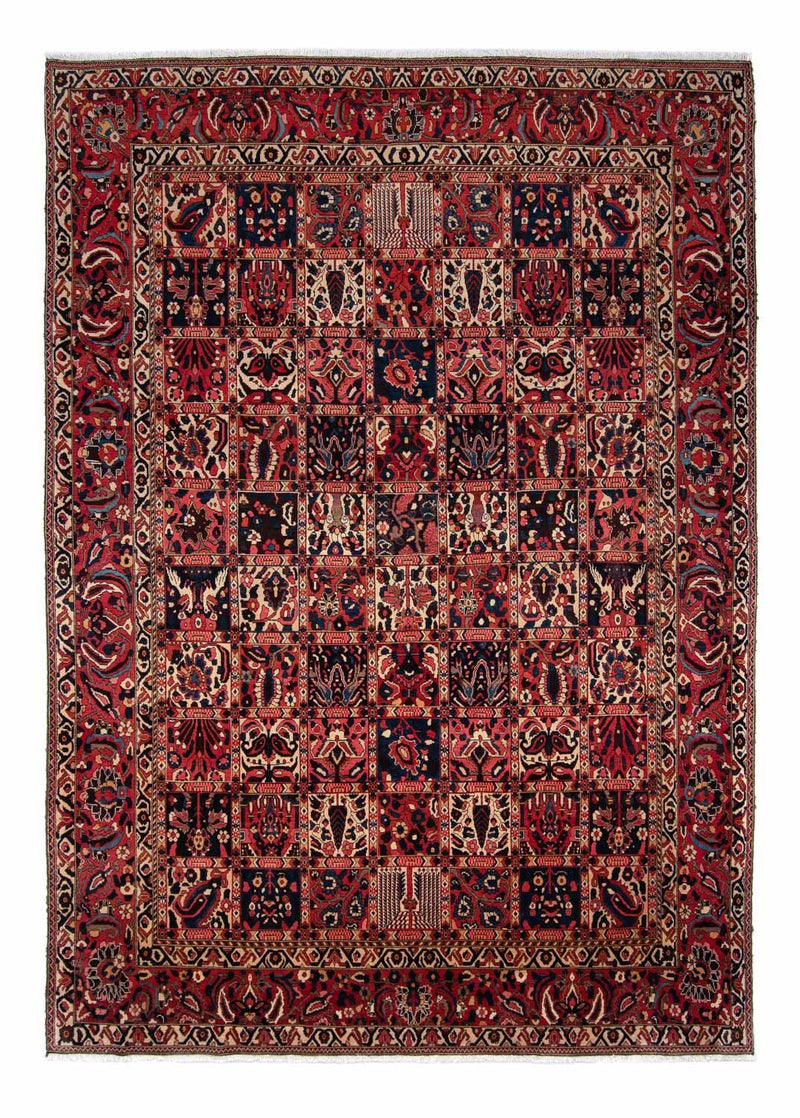 Alfombra persa - Nómada - 358 x 261 cm - rojo oscuro