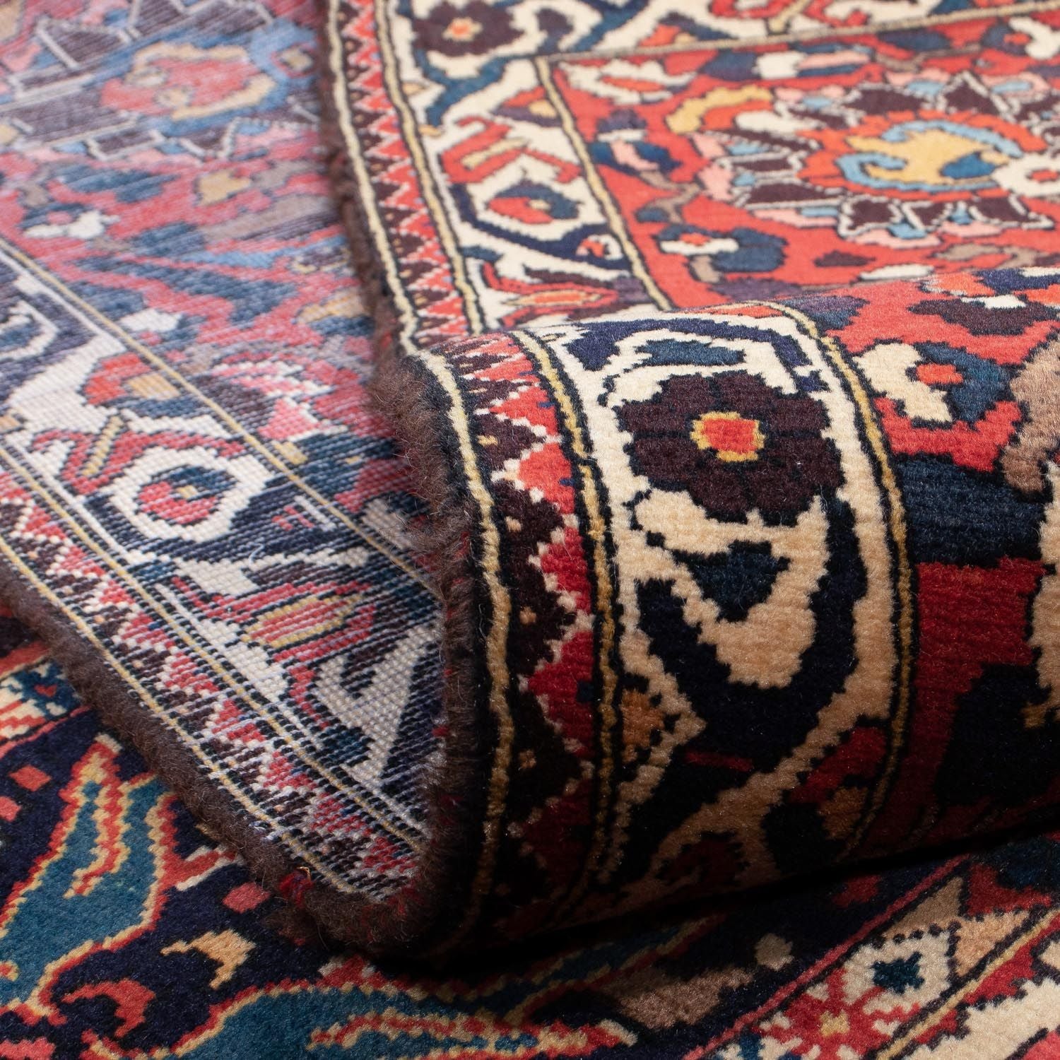 Alfombra persa - Nómada - 358 x 261 cm - rojo oscuro