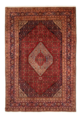 Alfombra persa - Bidjar - 332 x 228 cm - rojo oscuro