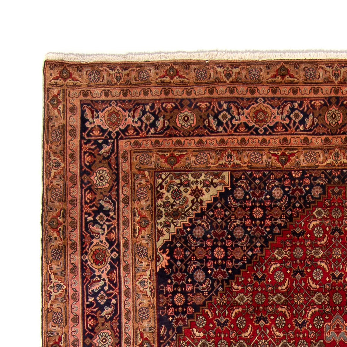 Alfombra persa - Bidjar - 332 x 228 cm - rojo oscuro