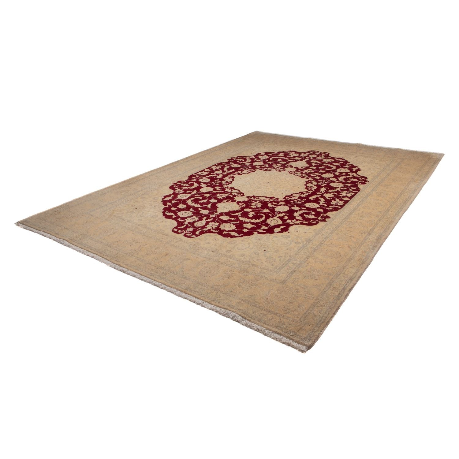 Alfombra persa - Nain - 353 x 250 cm - marrón claro
