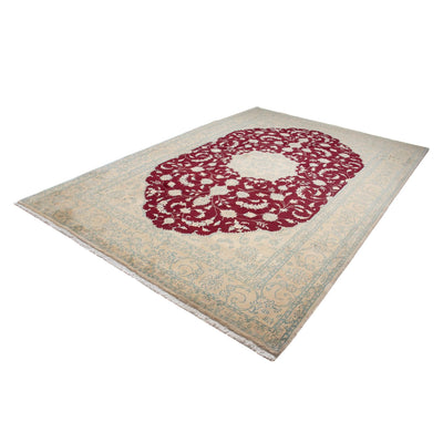 Alfombra persa - Nain - 300 x 202 cm - rojo oscuro