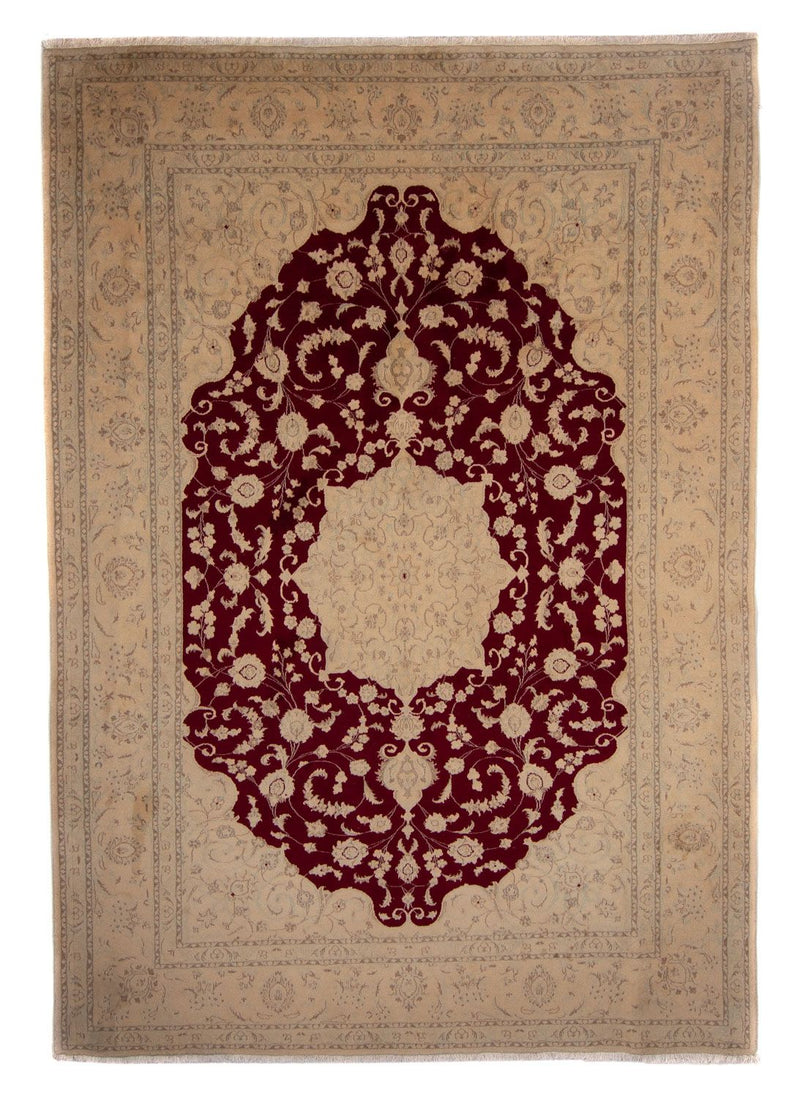 Alfombra persa - Nain - 337 x 243 cm - marrón claro