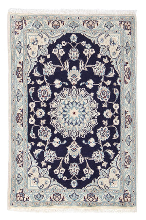 Alfombra persa - Nain - 85 x 55 cm - azul oscuro