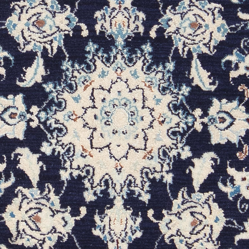 Alfombra persa - Nain - 85 x 55 cm - azul oscuro