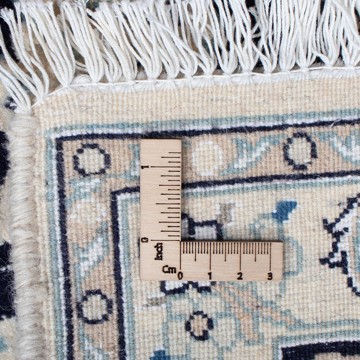 Alfombra persa - Nain - 85 x 55 cm - azul oscuro