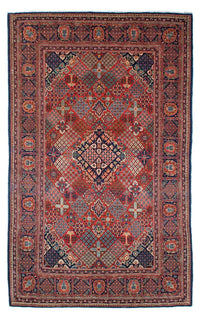 Alfombra persa - Keshan - 206 x 132 cm - marrón