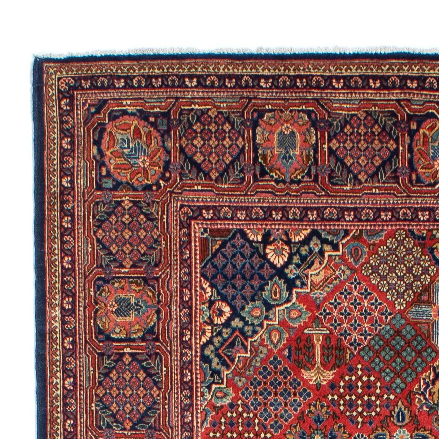 Alfombra persa - Keshan - 206 x 132 cm - marrón