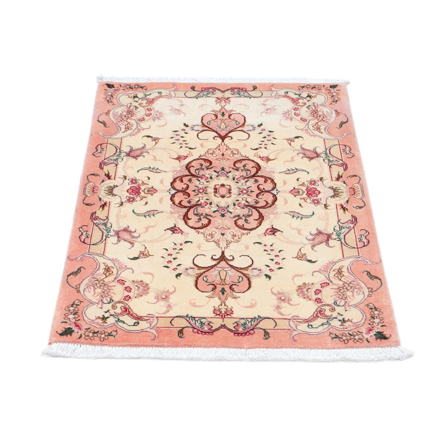 Alfombra Persa - Tabriz - Real - 90 x 60 cm - beige