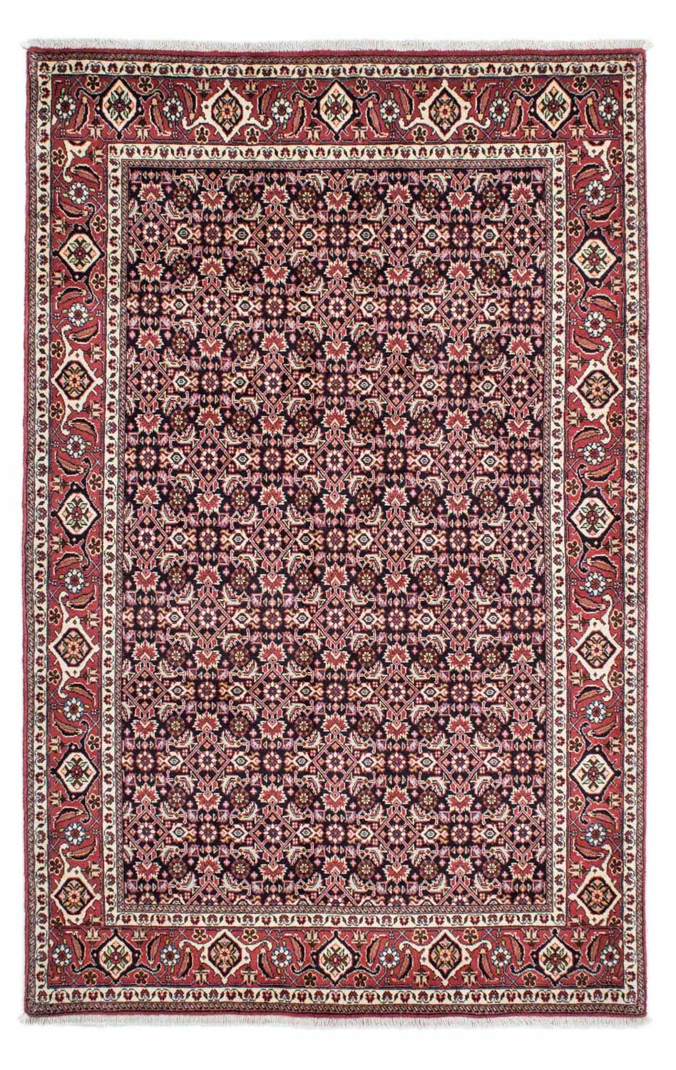 Alfombra persa - Bidjar - 220 x 136 cm - azul oscuro