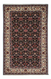 Alfombra persa - Ghom - 210 x 132 cm - azul oscuro