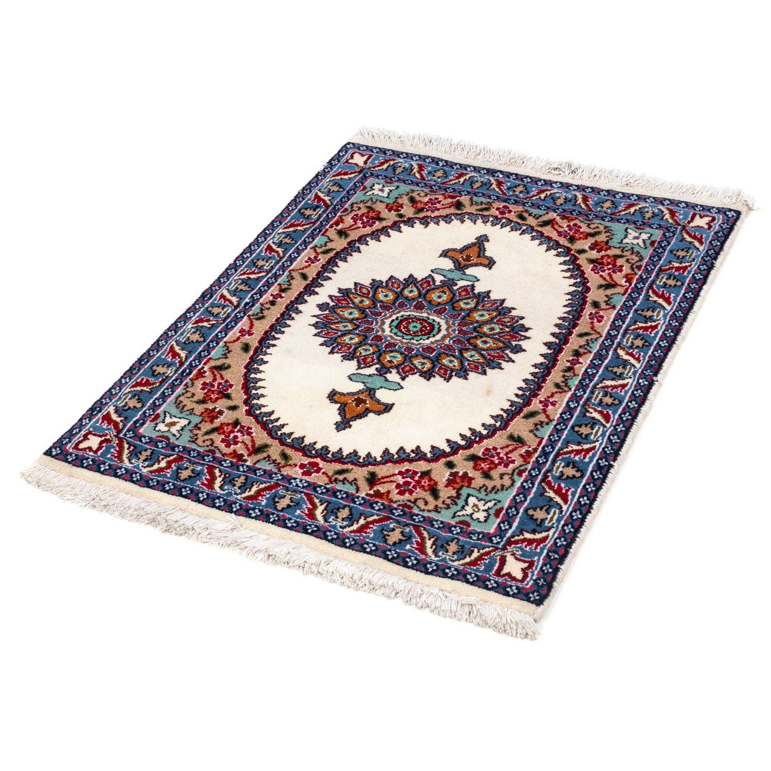 Alfombra persa - Nain - 83 x 64 cm - beige