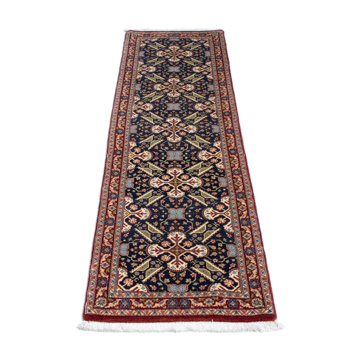 Alfombra de pasillo Alfombra persa - Ghom - 200 x 51 cm - multicolor