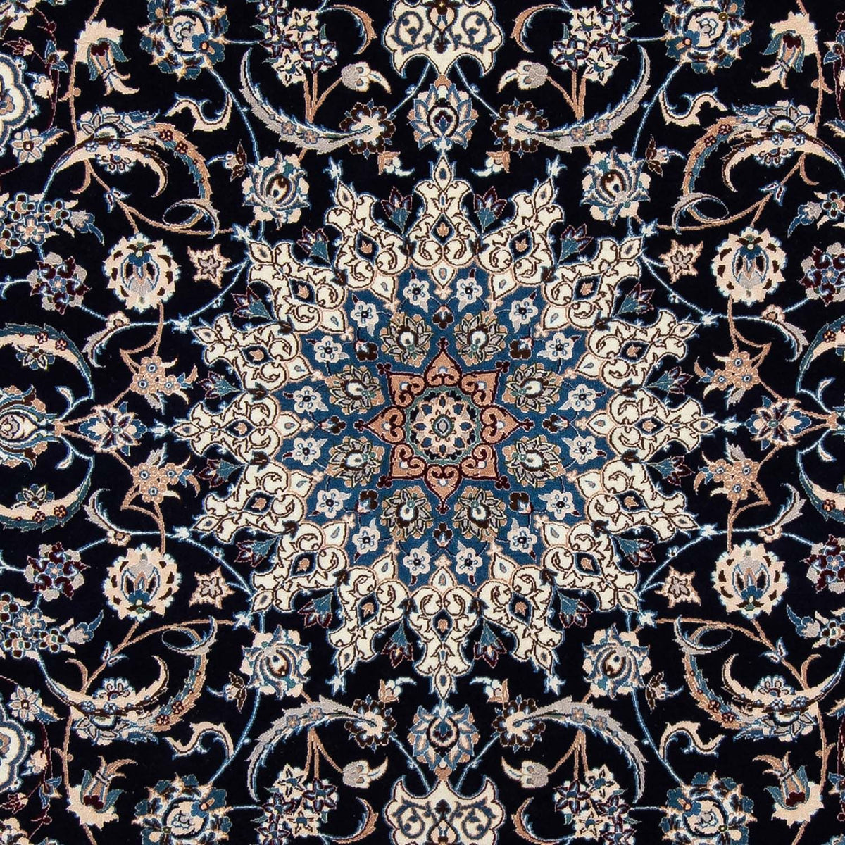 Alfombra Persa - Nain - Real - 302 x 203 cm - negro