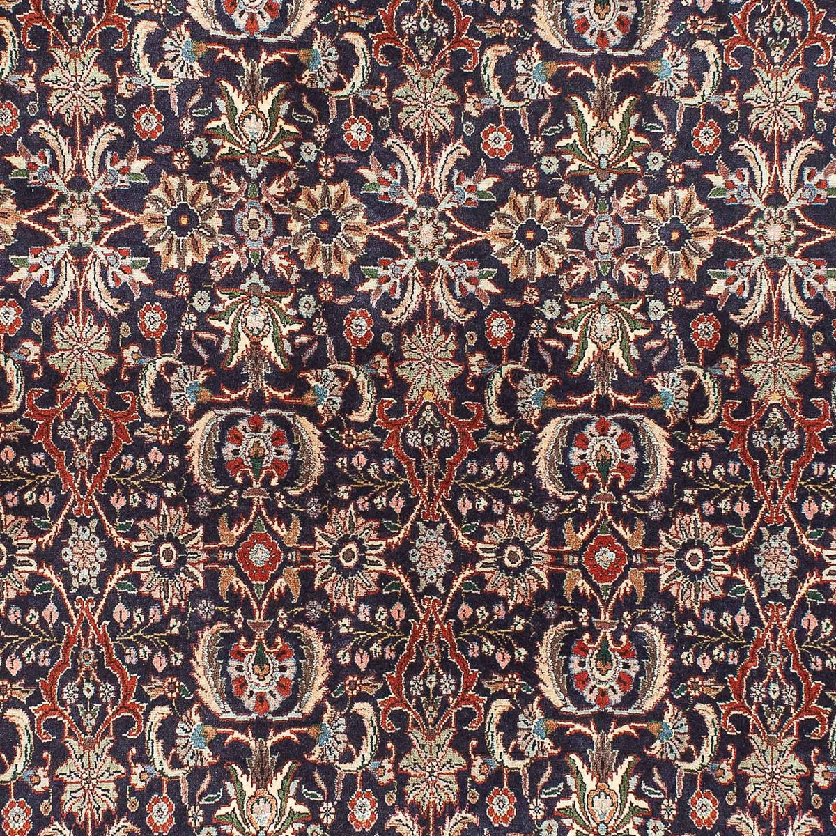 Alfombra persa - Bidjar - 203 x 141 cm - azul oscuro