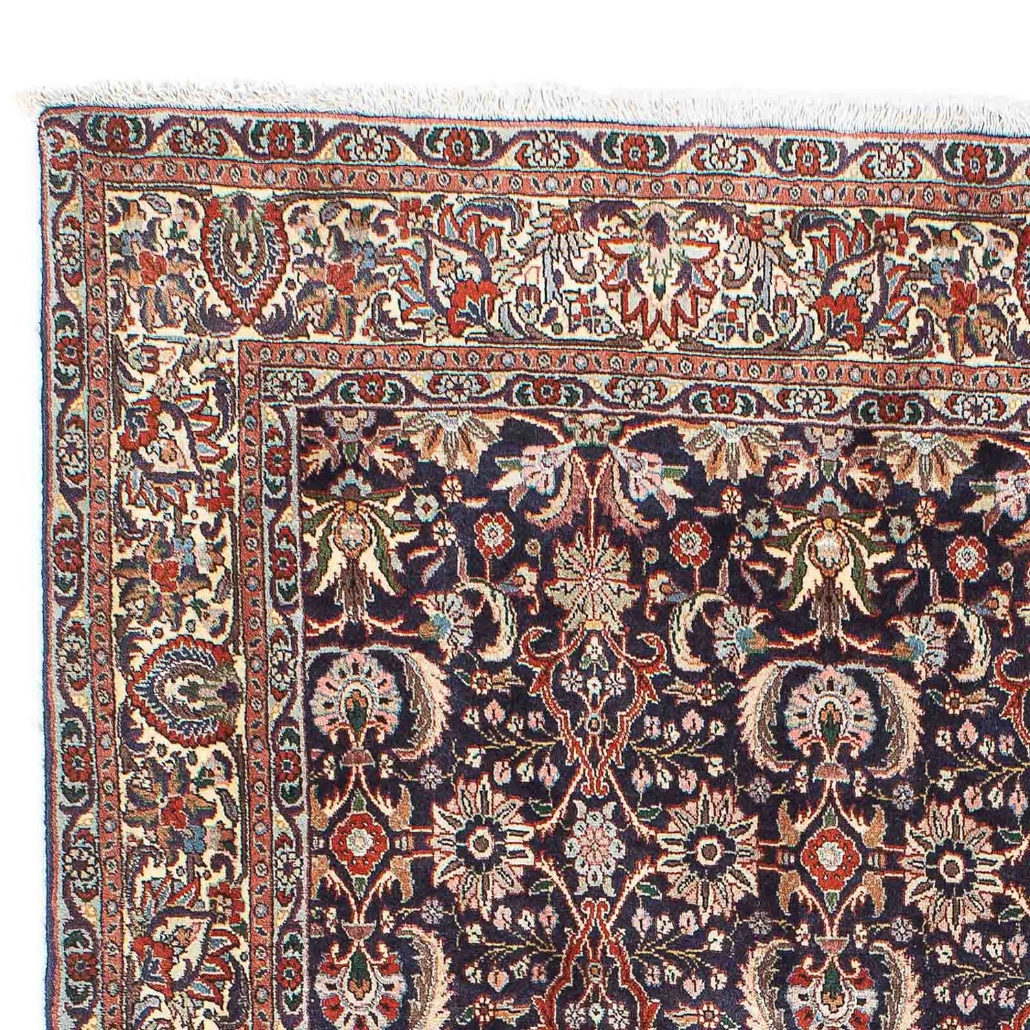Alfombra persa - Bidjar - 203 x 141 cm - azul oscuro