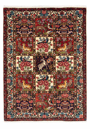Alfombra persa - Nómada - 154 x 106 cm - rojo oscuro