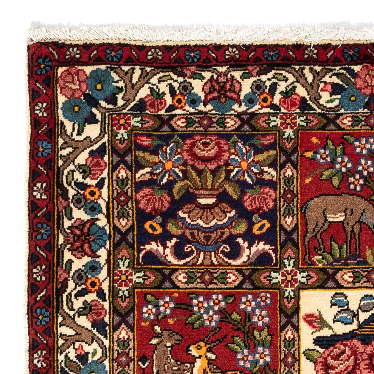 Alfombra persa - Nómada - 154 x 106 cm - rojo oscuro