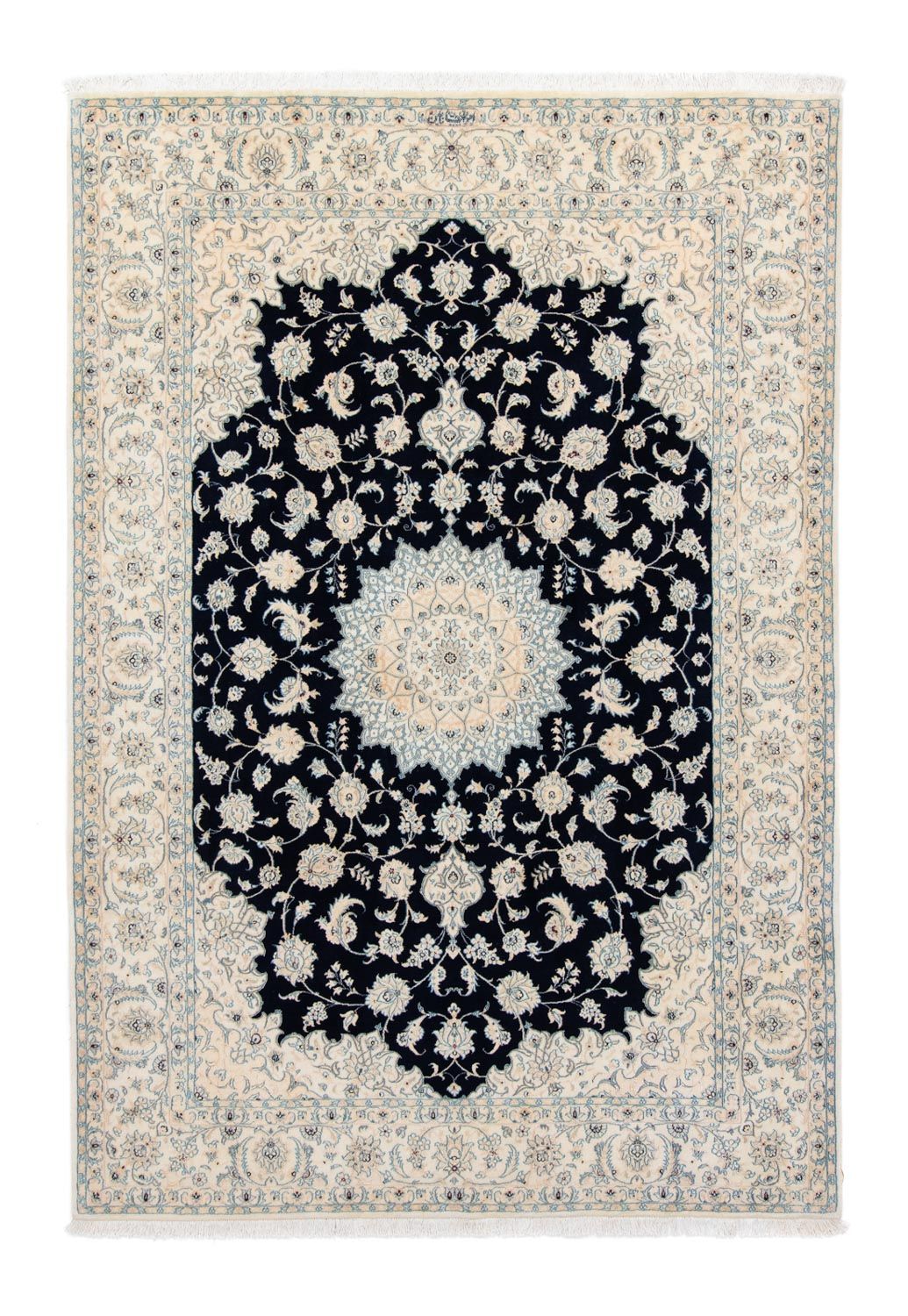 Alfombra Persa - Nain - Real - 298 x 205 cm - negro