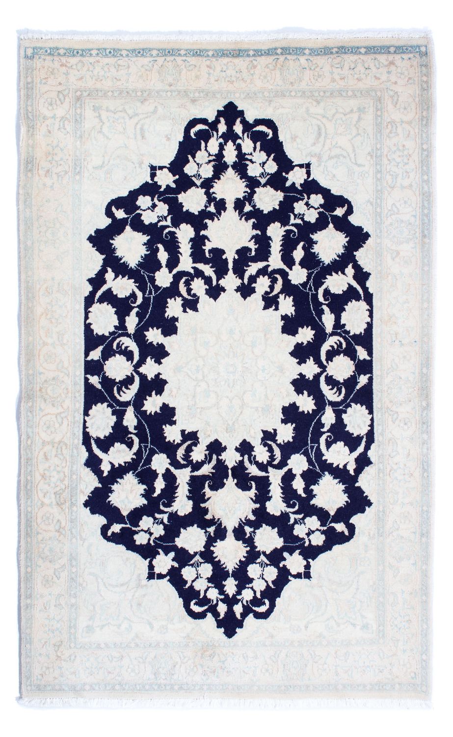 Alfombra Persa - Nain - Real - 198 x 123 cm - beige