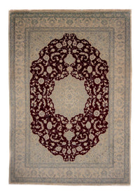 Alfombra persa - Nain - 341 x 248 cm - rojo oscuro