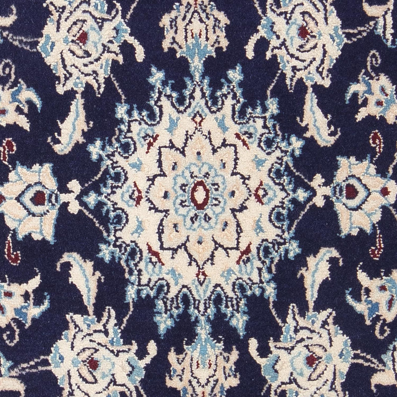 Alfombra Persa - Nain - Real - 94 x 56 cm - azul oscuro
