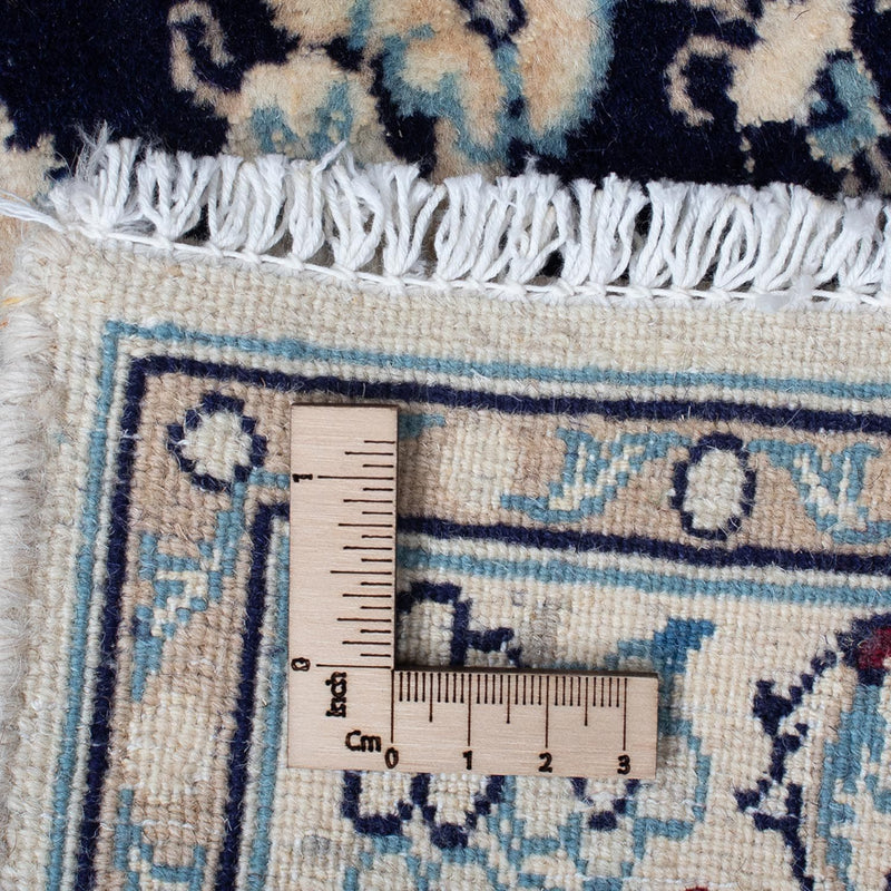 Alfombra Persa - Nain - Real - 94 x 56 cm - azul oscuro