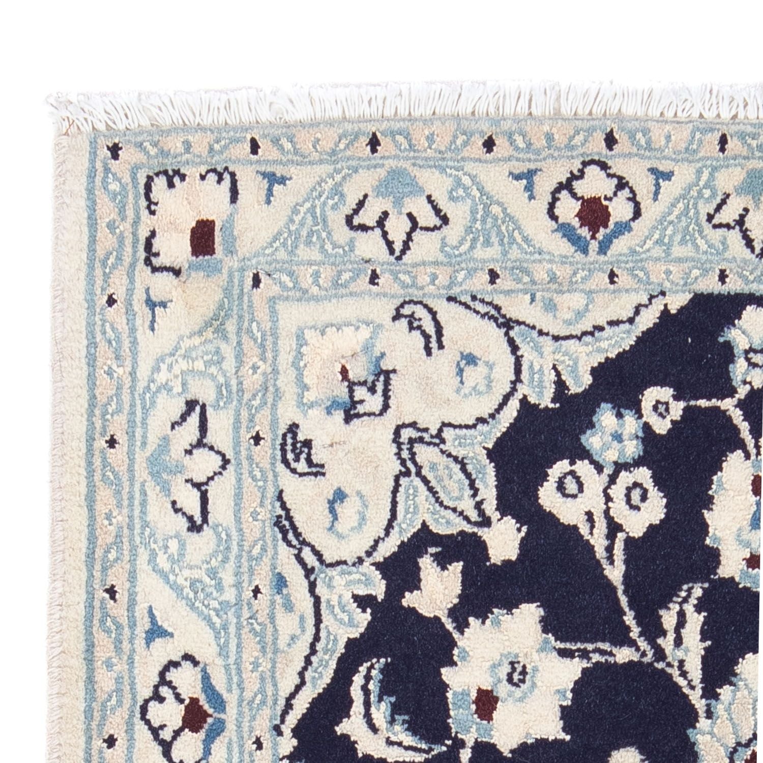 Alfombra Persa - Nain - Real - 86 x 57 cm - azul oscuro