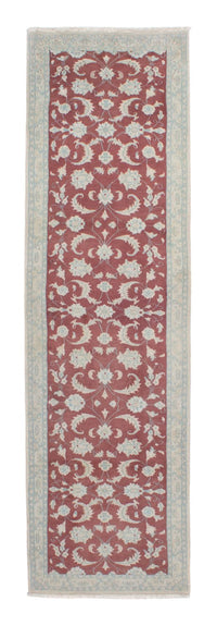 Alfombra de pasillo Alfombra persa - Nain - 297 x 77 cm - rojo oscuro
