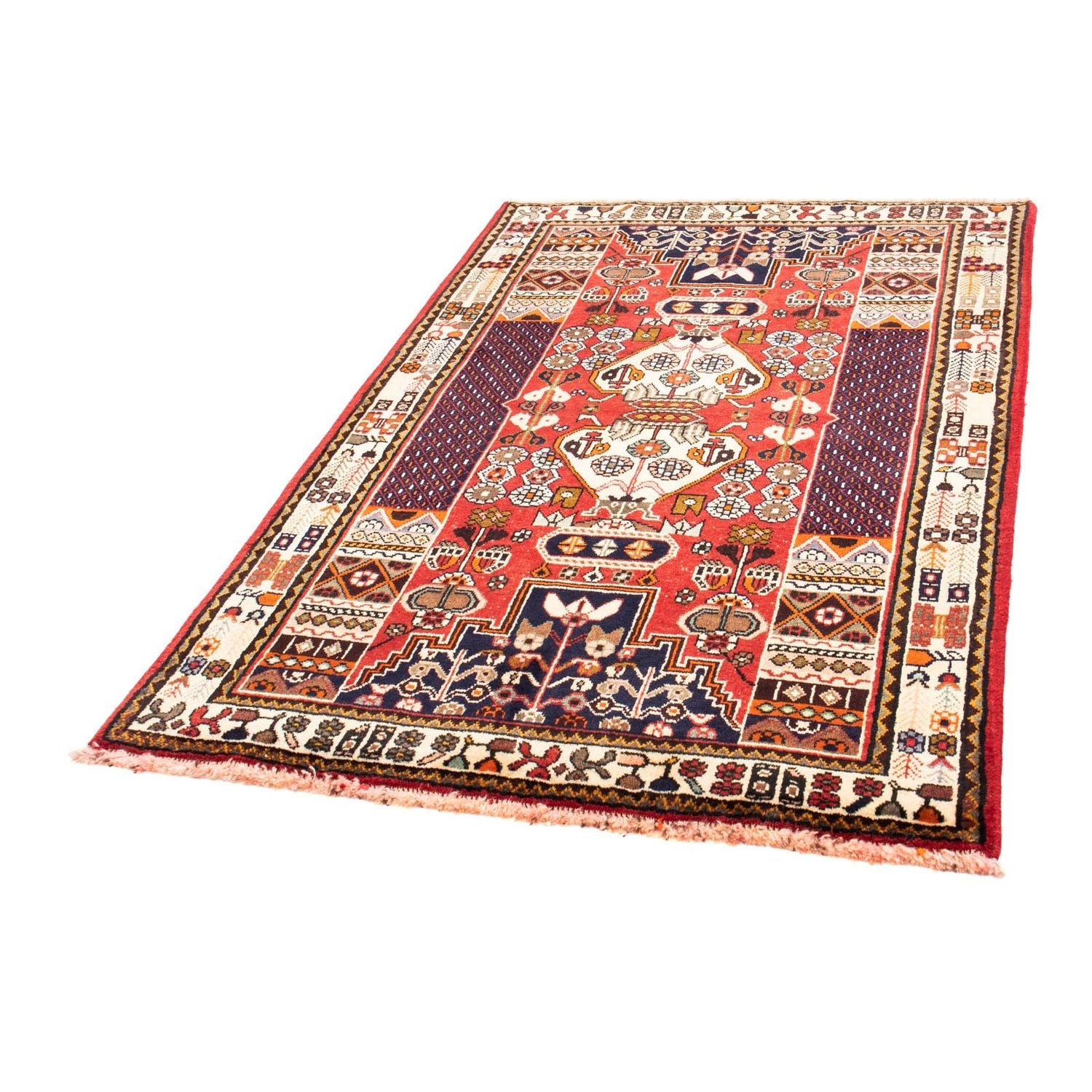 Alfombra persa - Nómada - 168 x 113 cm - rojo