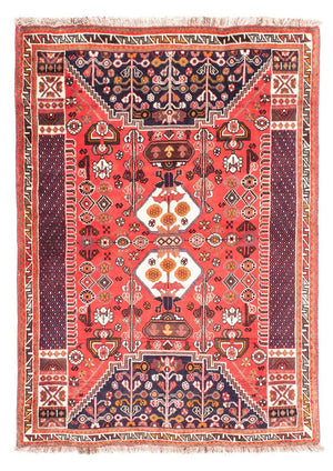 Alfombra persa - Nómada - 158 x 118 cm - rojo claro