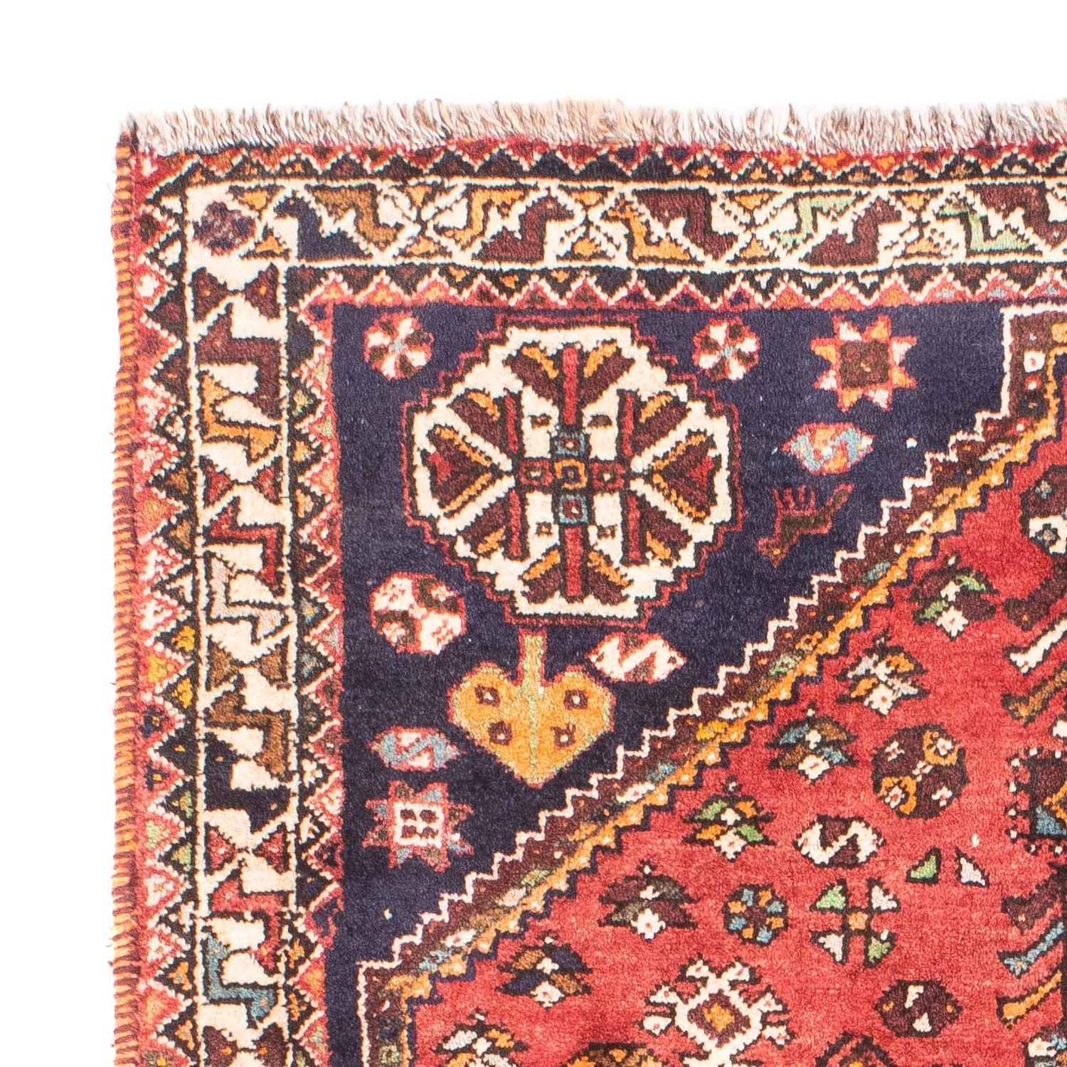 Alfombra persa - Nómada - 162 x 112 cm - rojo oscuro