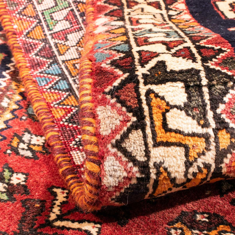 Alfombra persa - Nómada - 162 x 112 cm - rojo oscuro