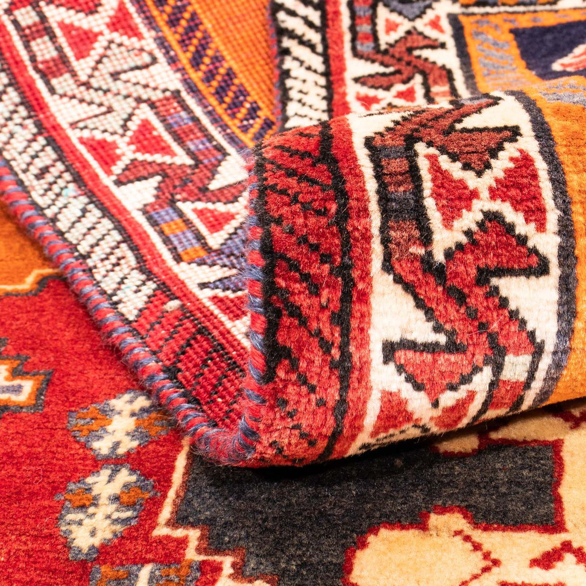 Alfombra de pasillo Alfombra persa - Nómada - 180 x 80 cm - rojo oscuro