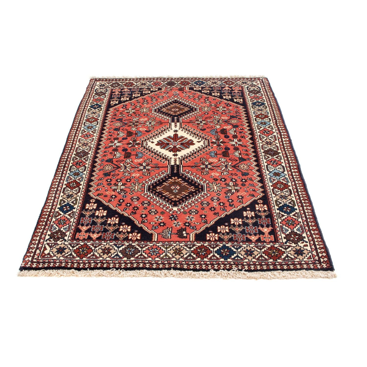 Alfombra persa - Nómada - 151 x 102 cm - azul oscuro
