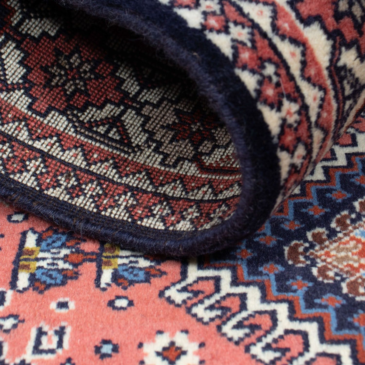 Alfombra persa - Nómada - 142 x 100 cm - azul oscuro