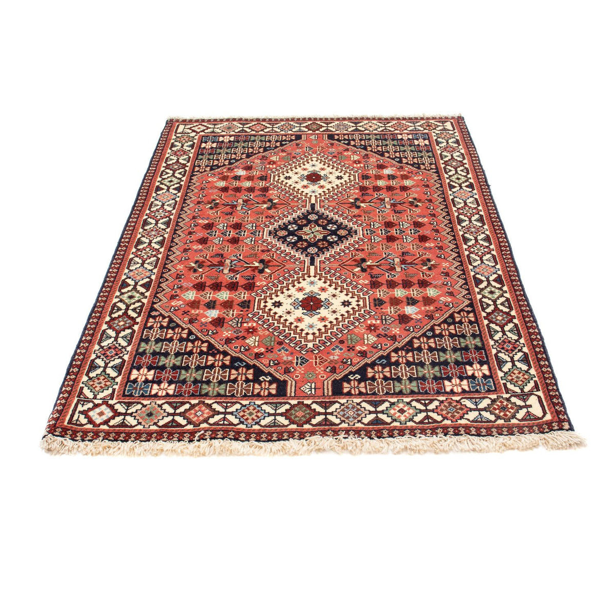 Alfombra persa - Nómada - 152 x 98 cm - azul oscuro