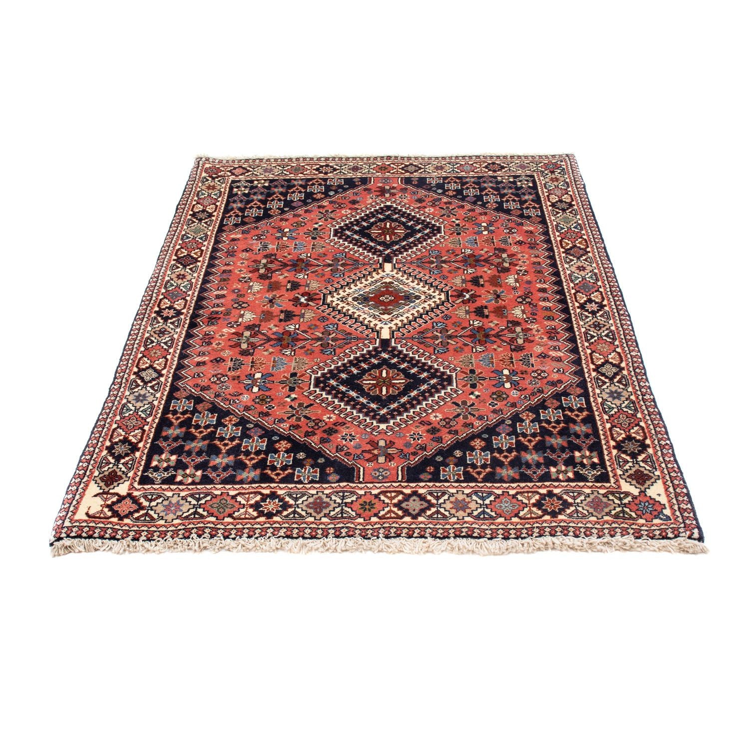 Alfombra persa - Nómada - 144 x 102 cm - azul oscuro