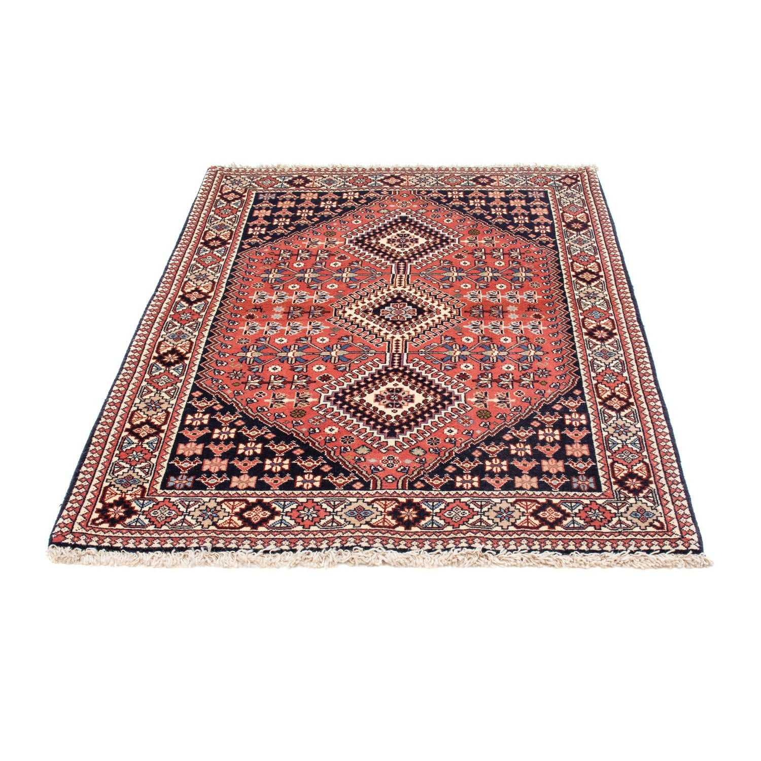 Alfombra persa - Nómada - 144 x 102 cm - azul oscuro